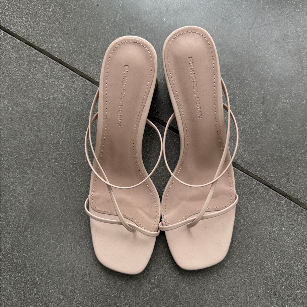 Princess Polly Women's Beige Strappy Heels